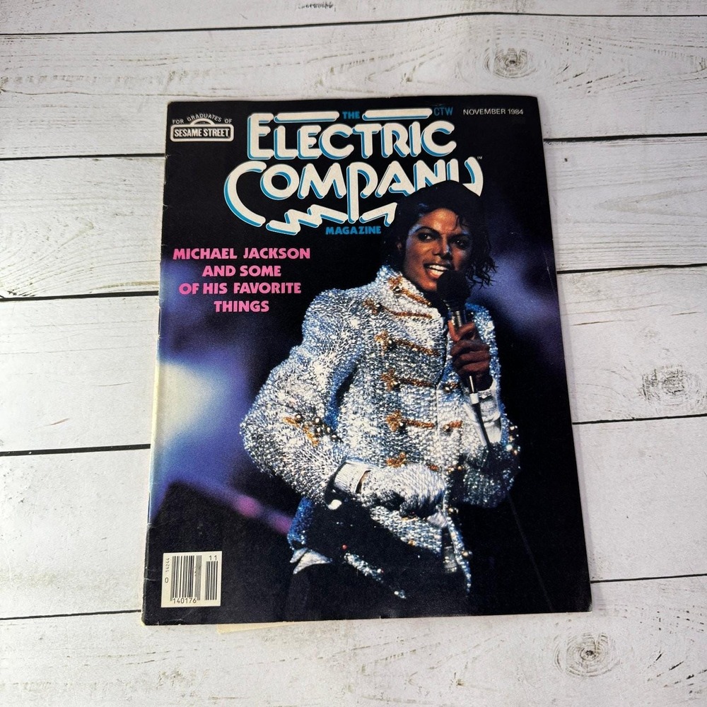 Electric Company Magazine Michael Jackson Spider-Man CTW Vintage 1984 Marvel